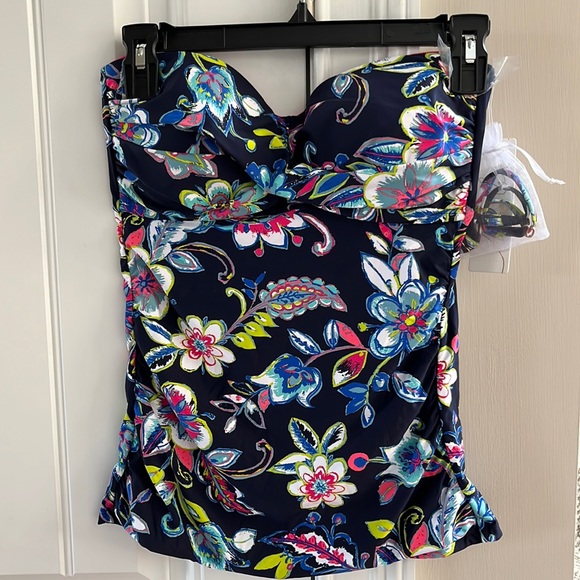 Anne Cole tankini w/straps M - Picture 1 of 4